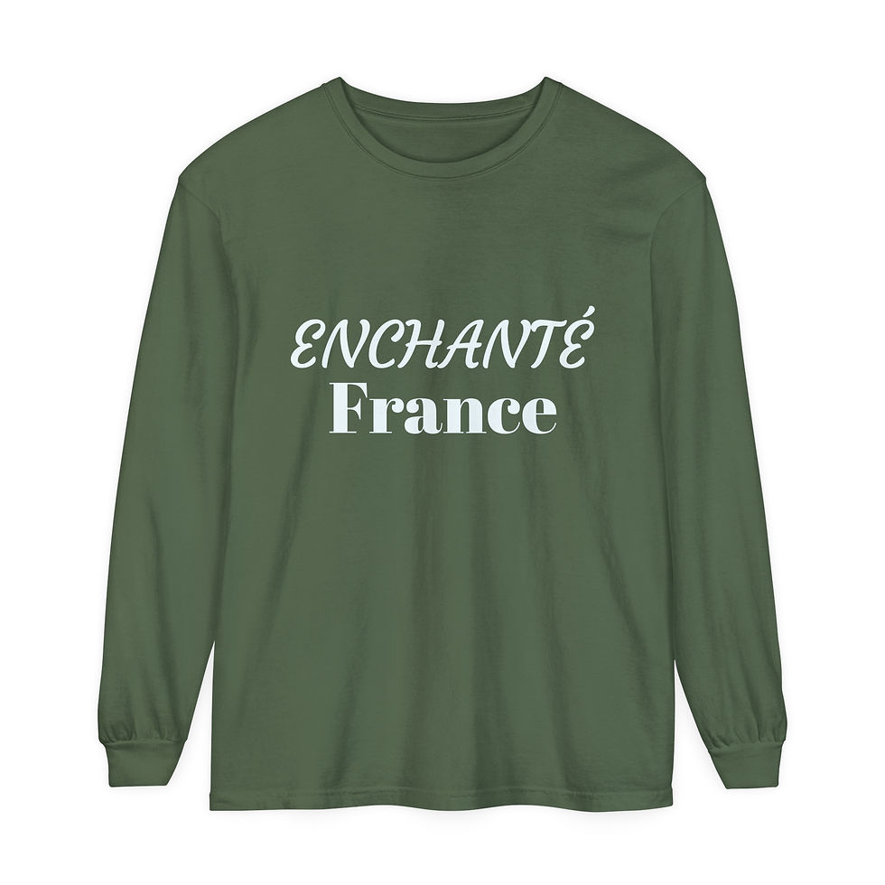 Thumbnail: ENCHANTÉ  FRANCE Collection Unisex Long Sleeve T-Shirt More Colors Available!