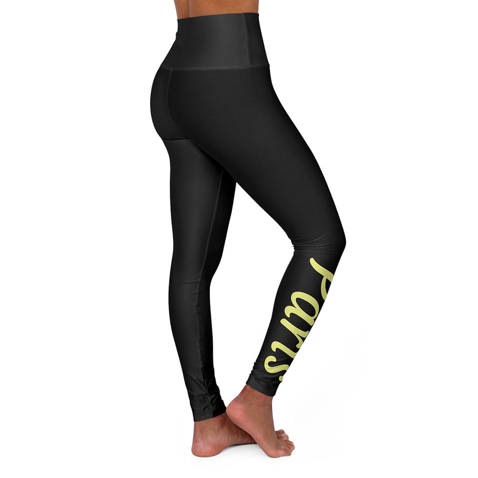 Thumbnail: Paris Collection Custom High Waisted Yoga Leggings 