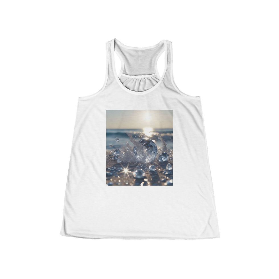 Crystal Splash- Collection, Women's Flowy Racerback Tank
