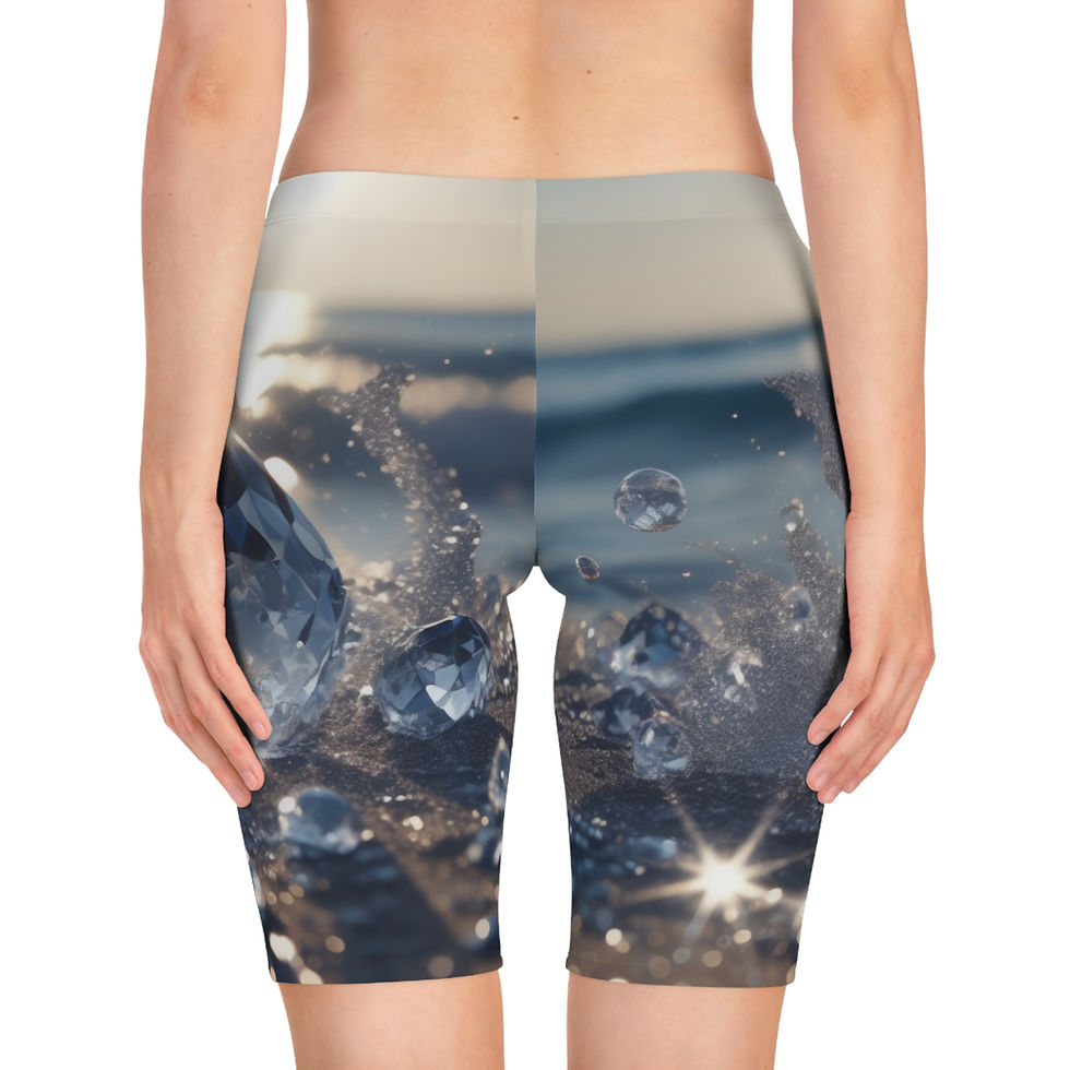 Thumbnail: Crystal Splash - Collection, Bike Shorts (AOP)