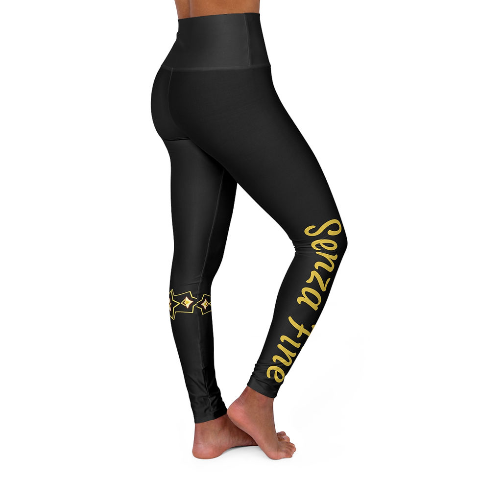 Senza Fine Collection Custom High Waisted Yoga Leggings 
