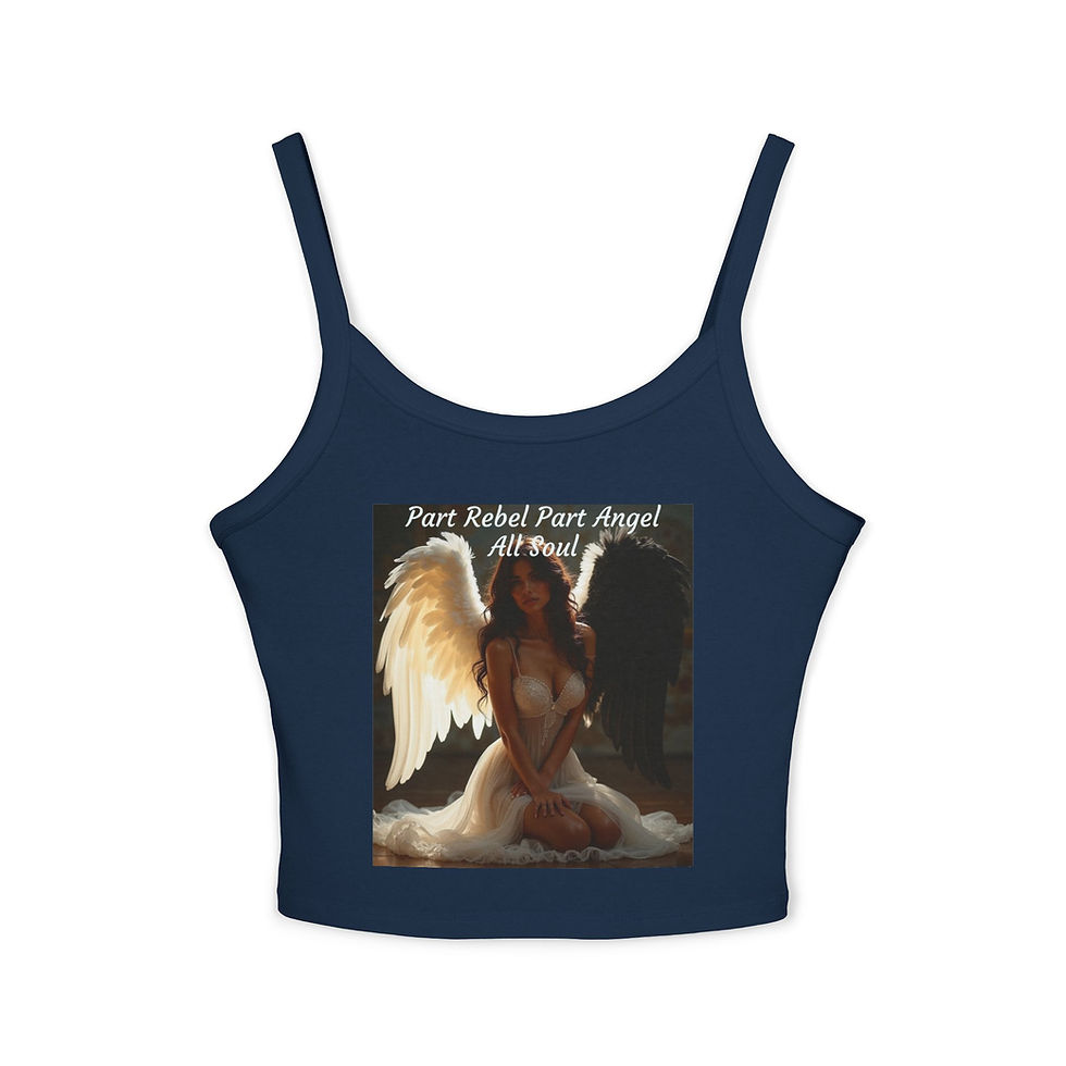 Thumbnail: Part Rebel Part Angel  - Spaghetti Strap Tank Top, Multiple Colors Available!