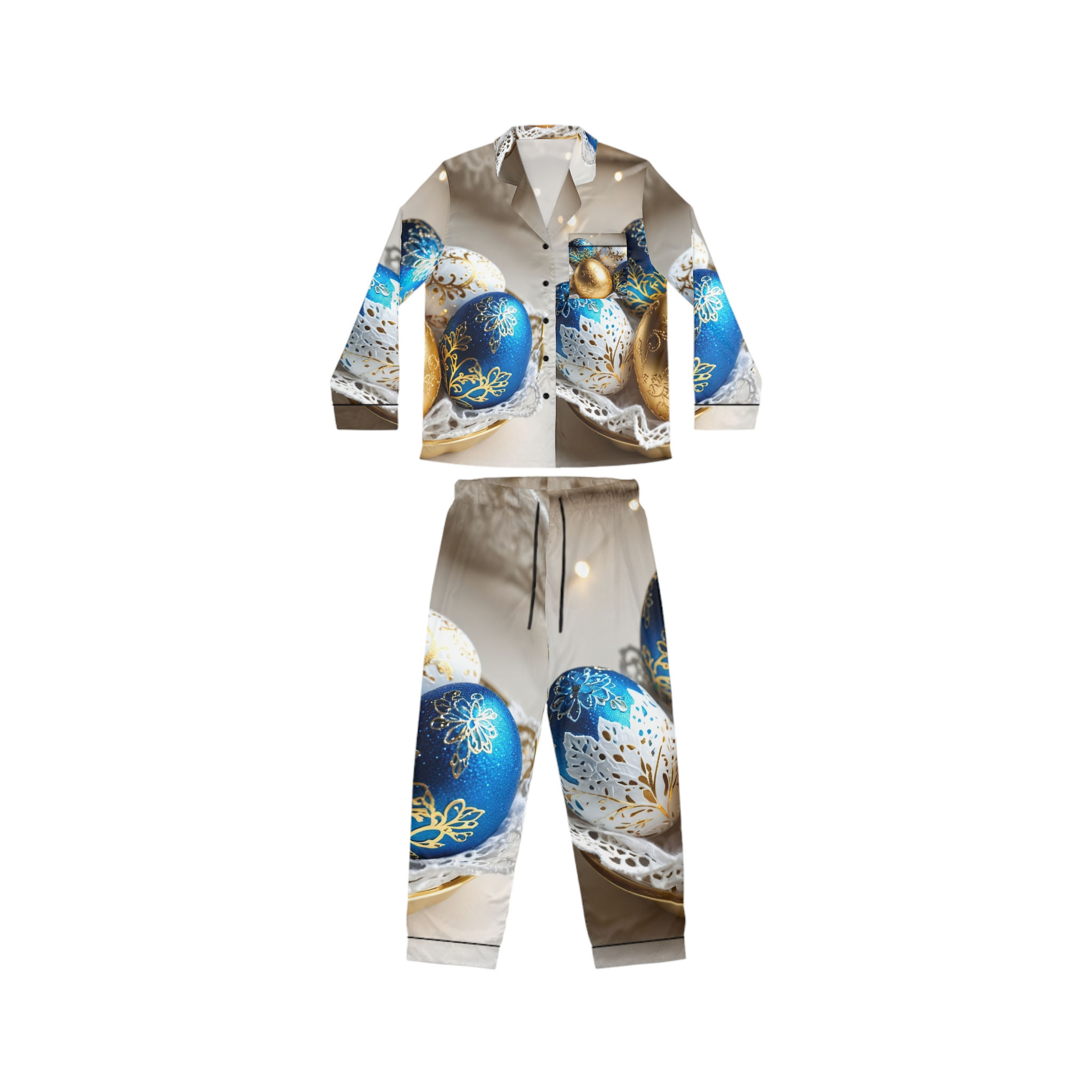 Easter Egg Collection- Women's Satin Pajamas (AOP)