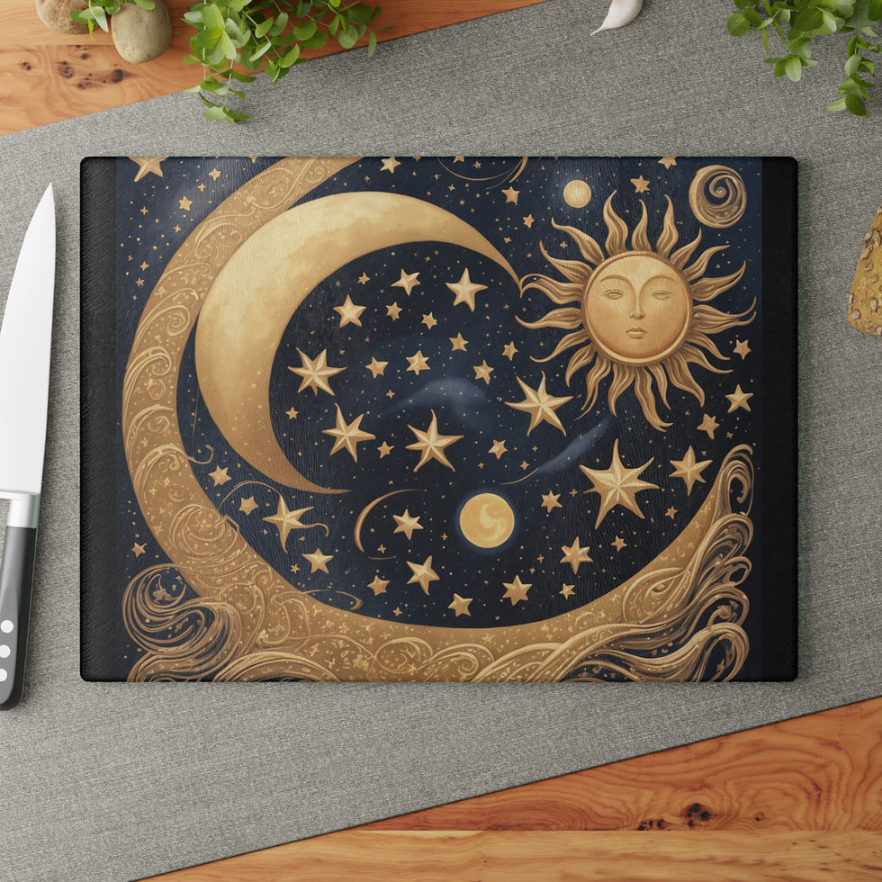 Celestial Glass Cutting Board