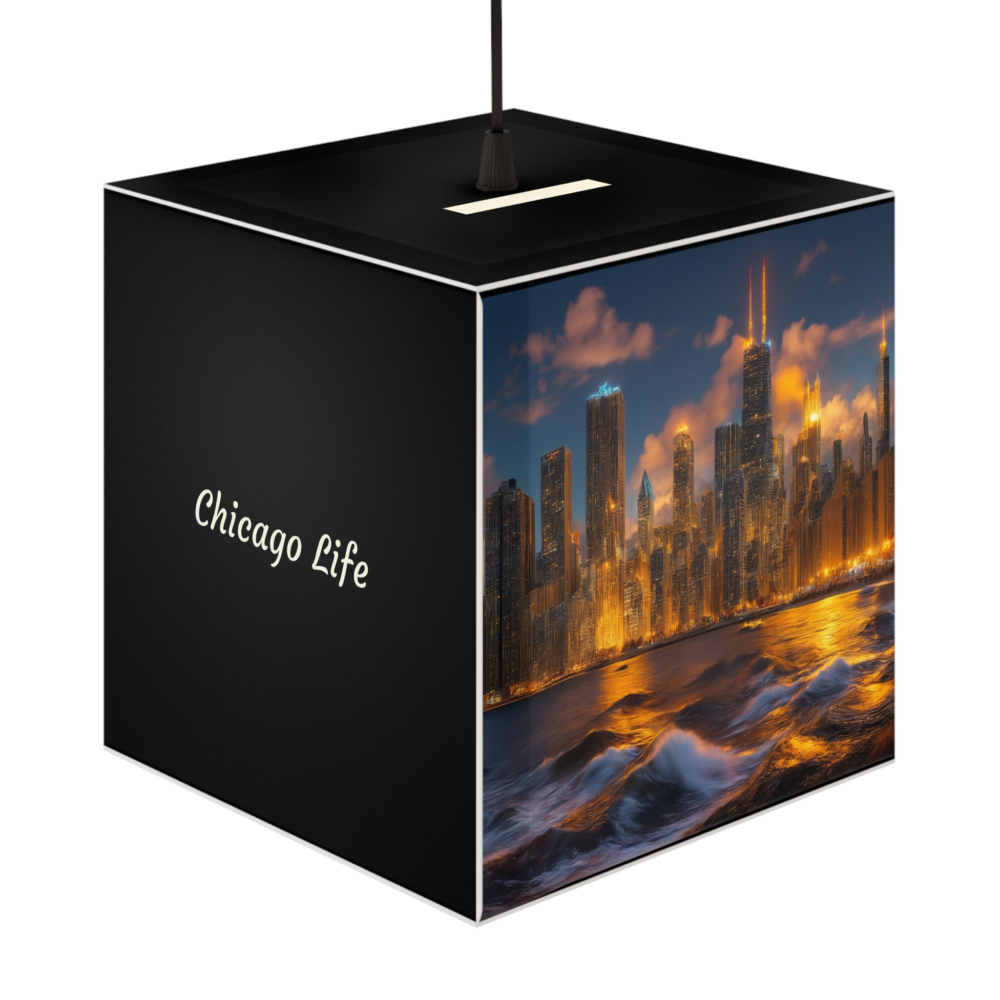 Chicago Night Collection Light Cube Lamp