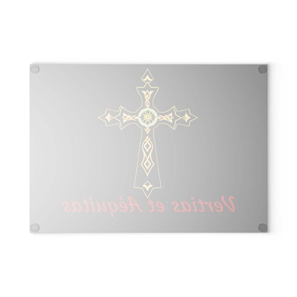 Thumbnail: Vertias et Aéquitas  Custom Glass Cutting Board