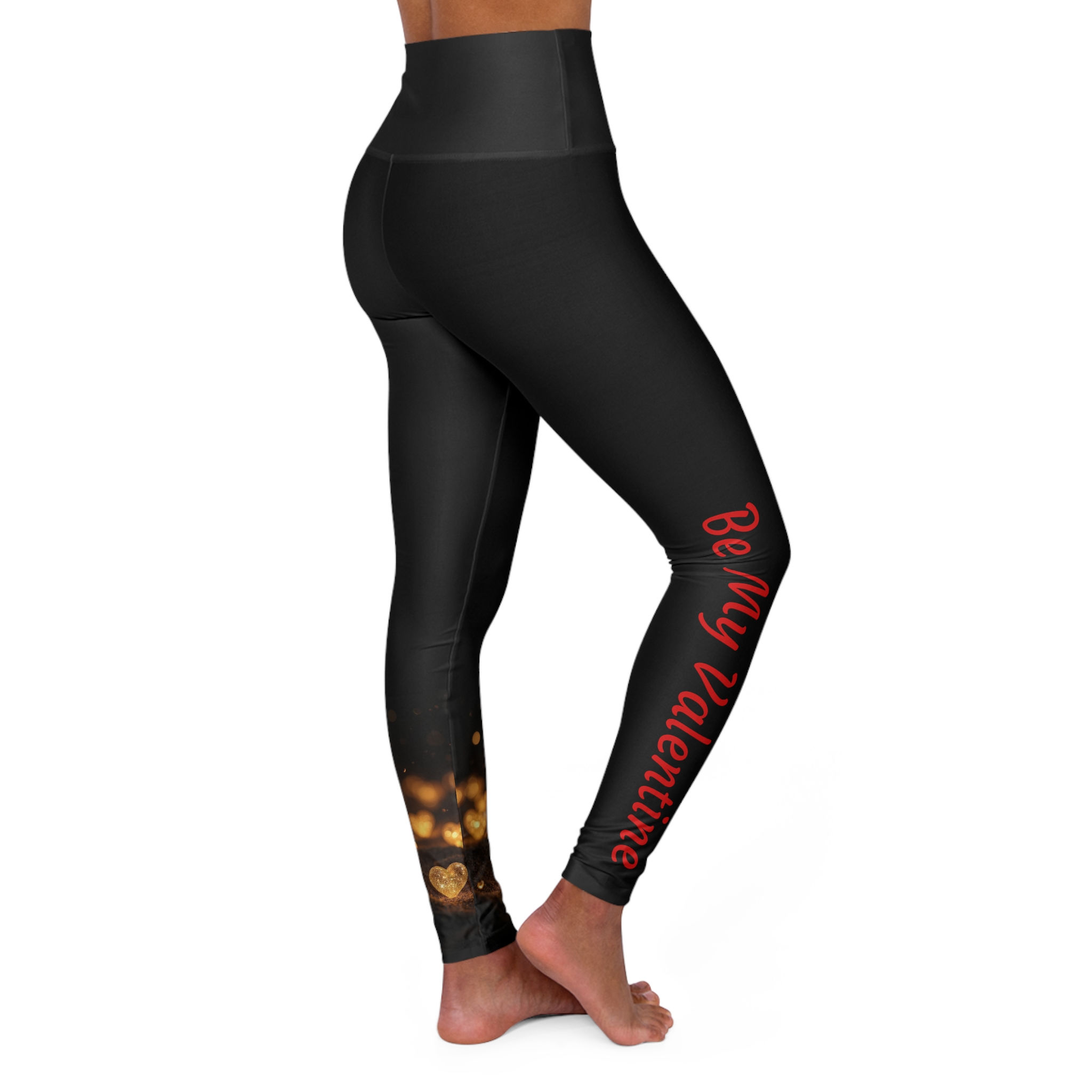 Be My Valentine Collection Custom High Waisted Yoga Leggings 