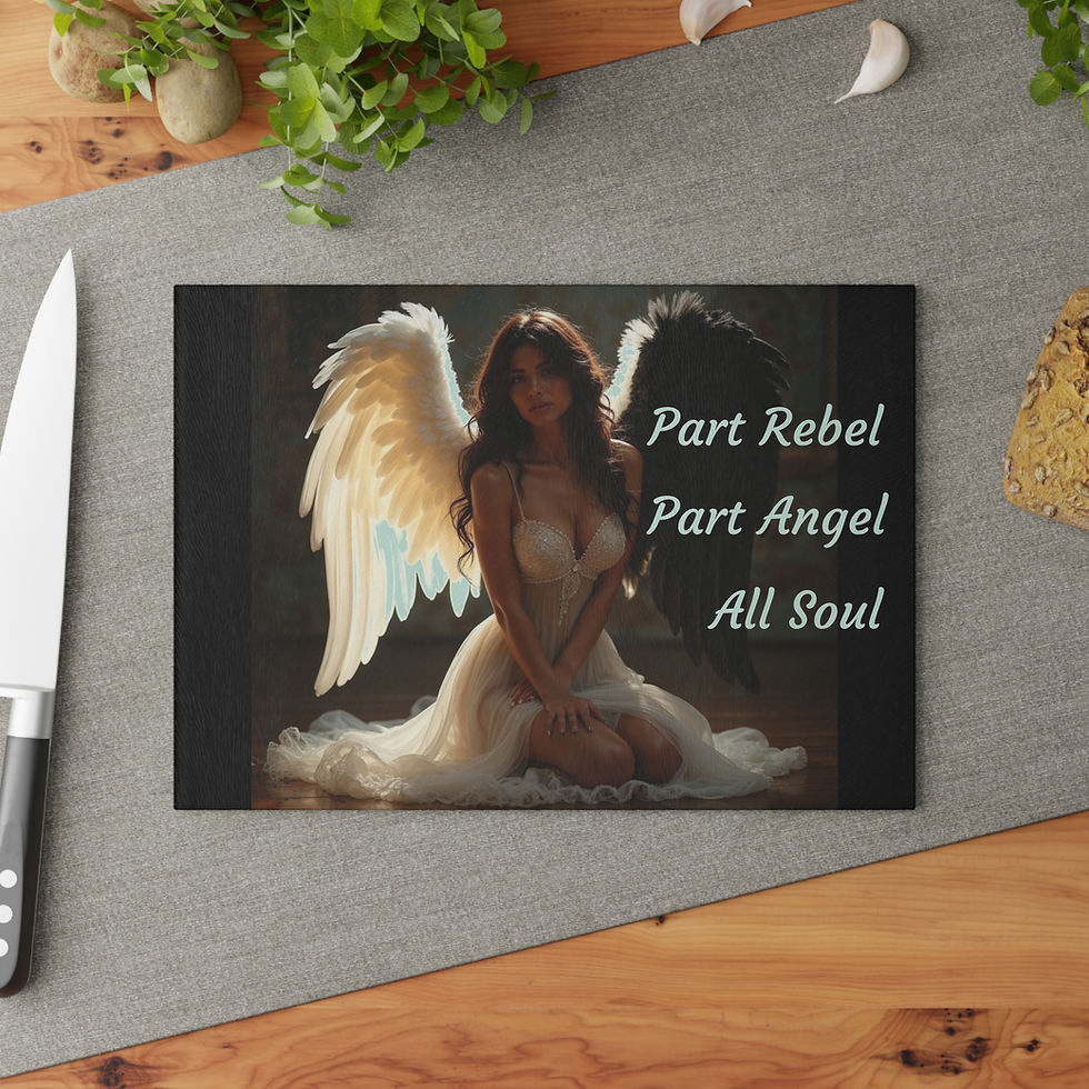 Thumbnail: Part Rebel Part Angel All Soul Collection Glass Cutting Board