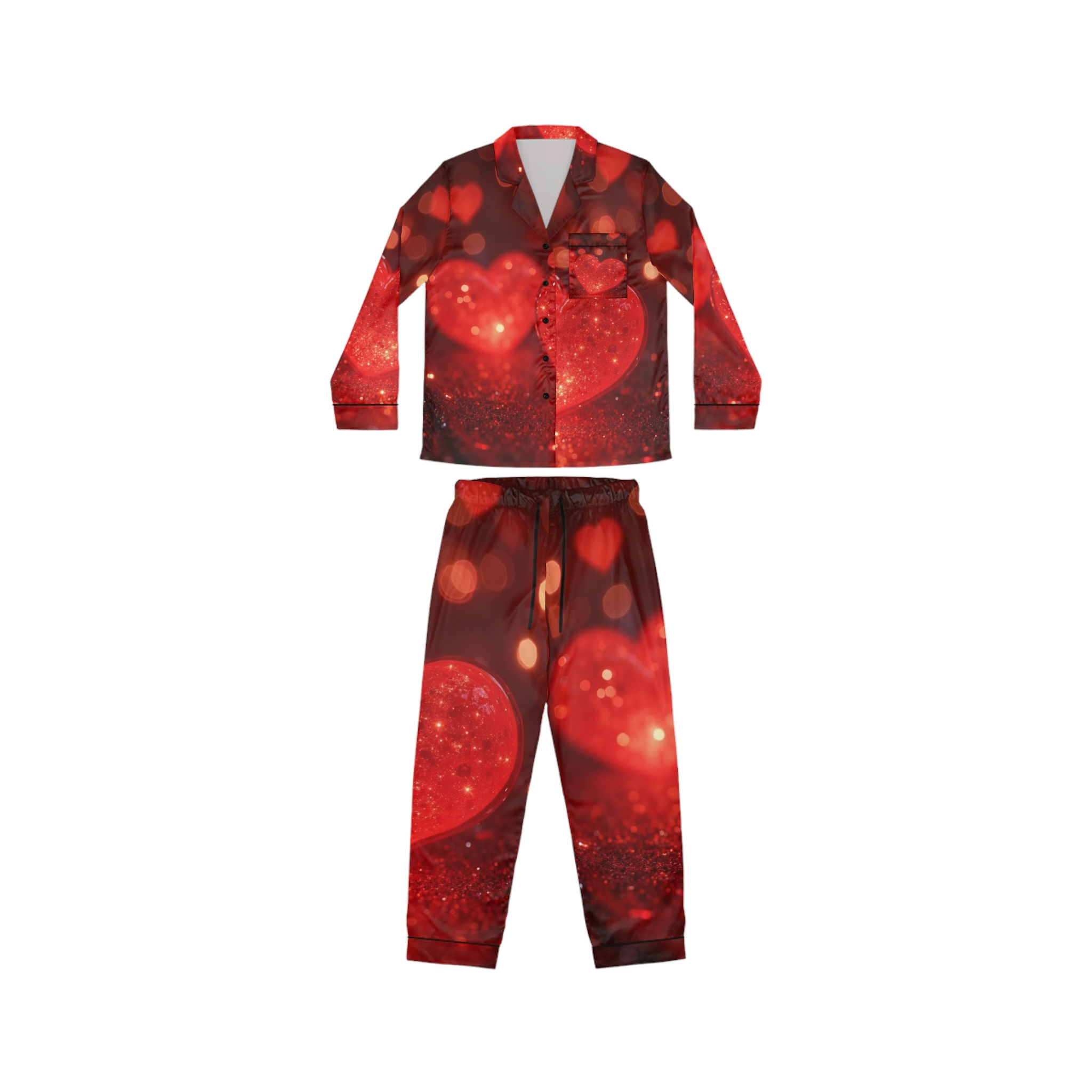 Valentine Collection - Women's Satin Pajamas (AOP)