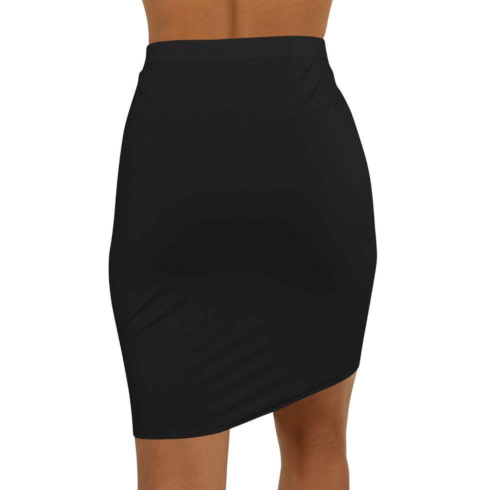Thumbnail: Triquetra - Collection, Women's Mid-Waist Pencil Skirt (AOP)