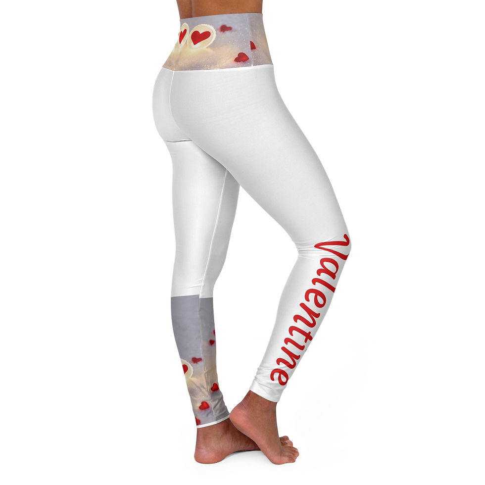 Valentine Collection Custom High Waisted Yoga Leggings 