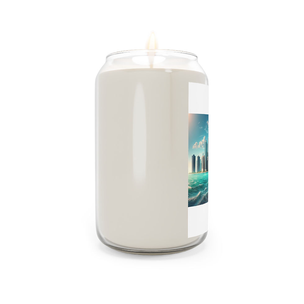 Thumbnail: Chicago Cityscape Custom Scented Candle, 13.75oz
