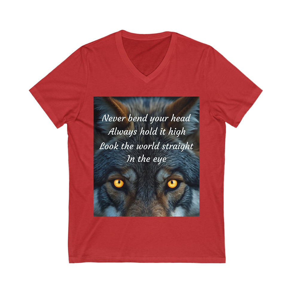 Thumbnail: Look The World in The Eye - V- Neck T-Shirt, More Colors  Available!