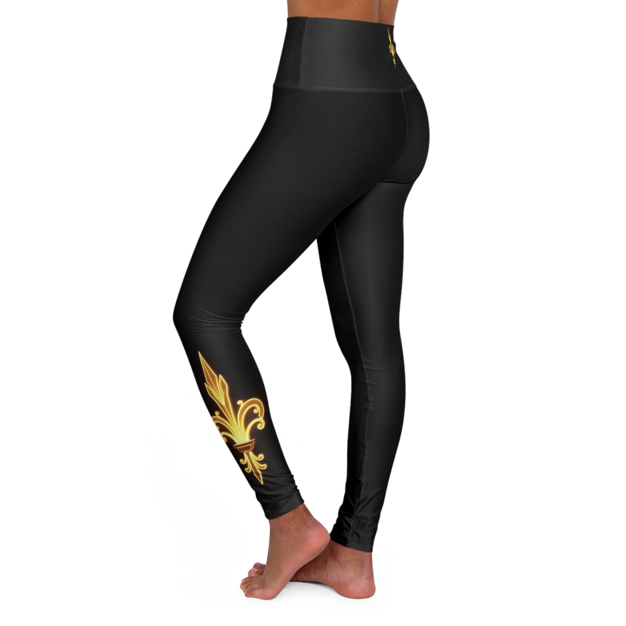 Fleur De Lis - Collection Custom High Waisted Yoga Leggings