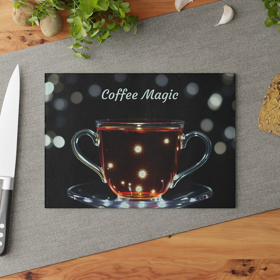 Thumbnail: Coffee Magic Custom Glass Cutting Board