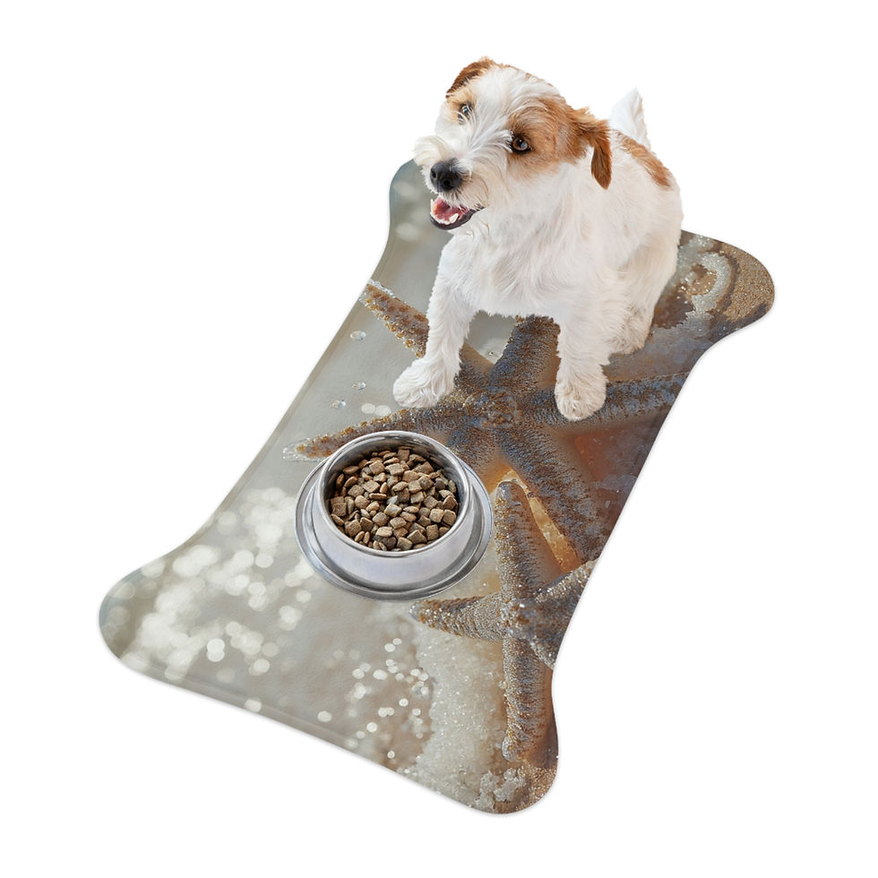 Thumbnail: Oceanside Starfish - Collection - Pet Feeding Mats, More Shapes Available!