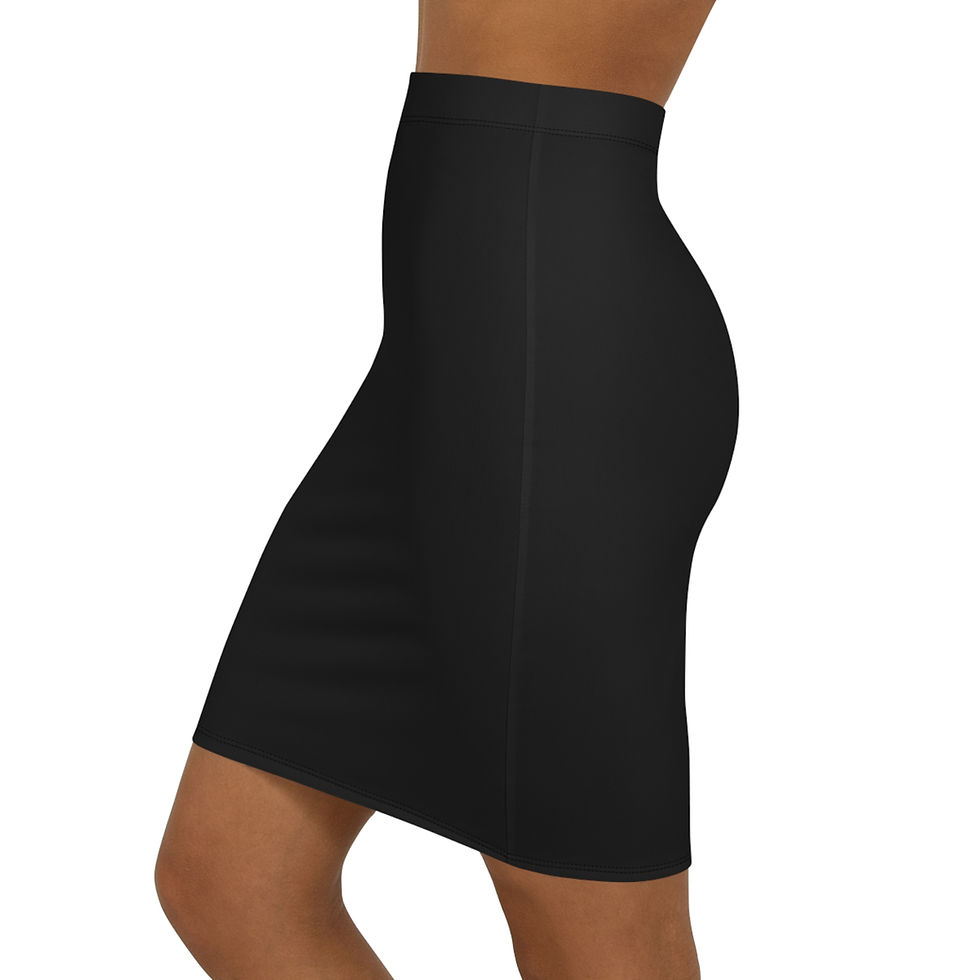 Thumbnail: I've Got Magical Shit to Do - Collection, Women's Mid-Waist Pencil Skirt (AOP)
