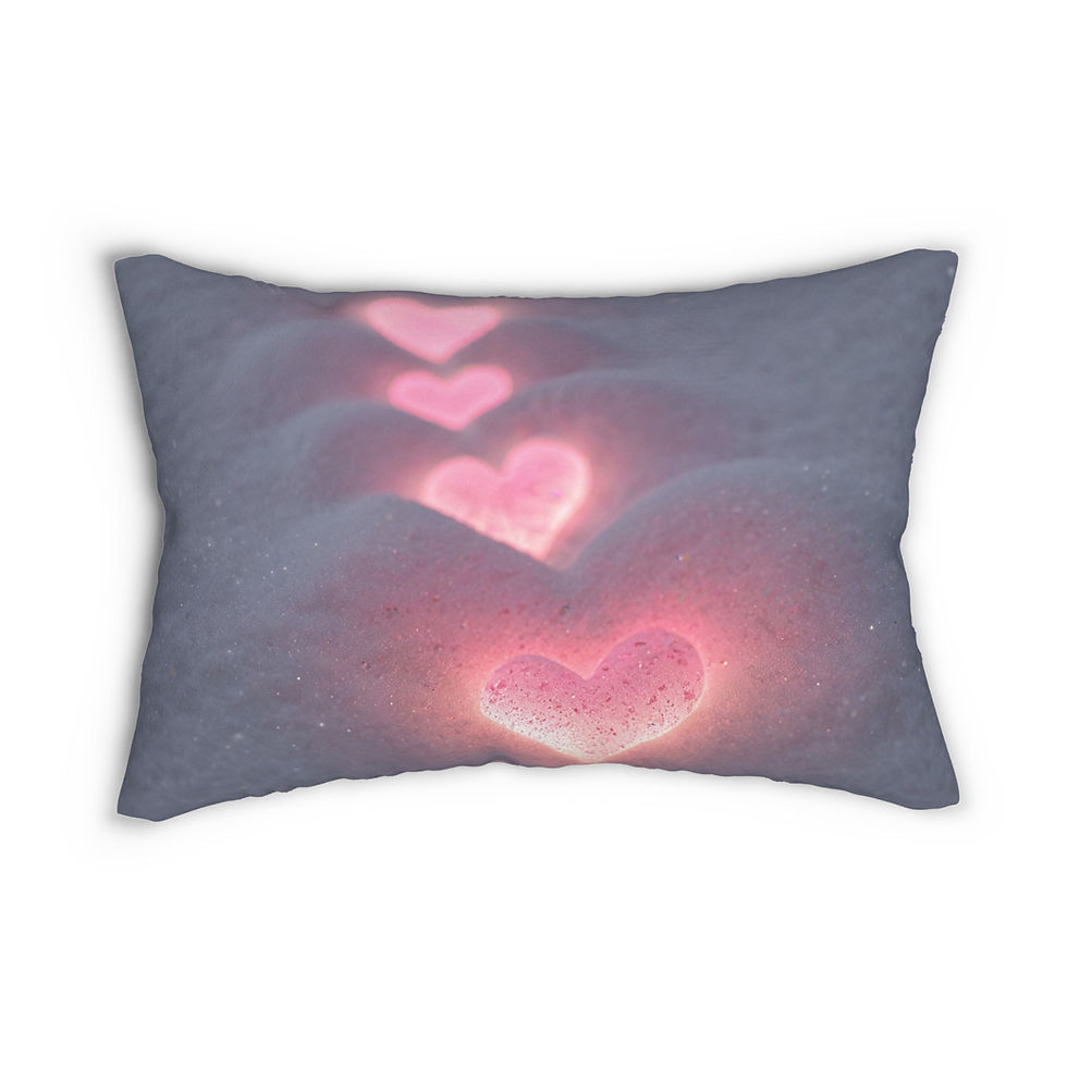Thumbnail: Valentine- Collection Spun Polyester Lumbar Pillow