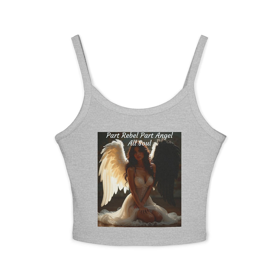Thumbnail: Part Rebel Part Angel  - Spaghetti Strap Tank Top, Multiple Colors Available!