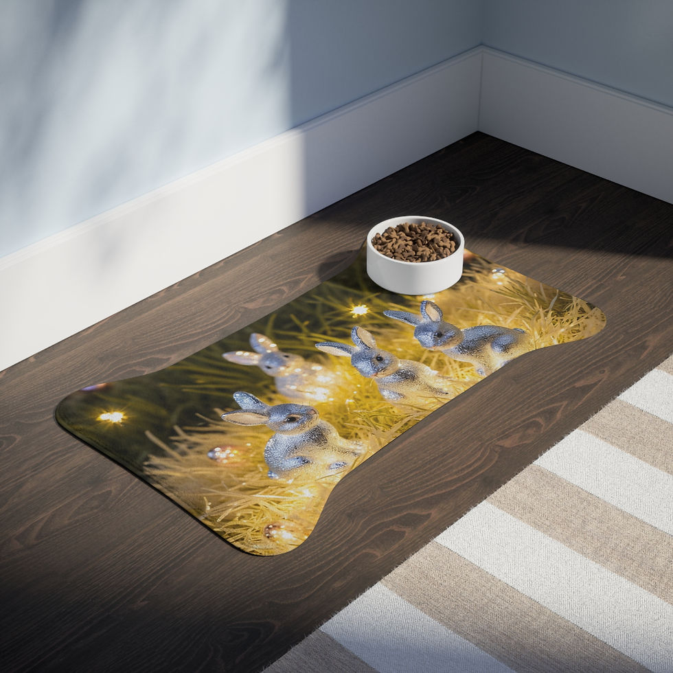 Thumbnail: Easter Bunny - Collection - Pet Feeding Mats, More Shapes Available!