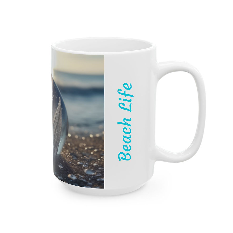 Thumbnail: Crystal Beach Ceramic Mug, (11oz, 15oz)