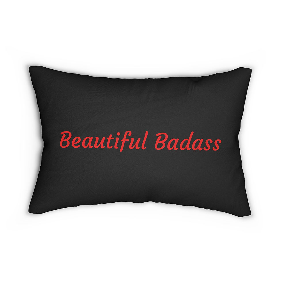Thumbnail: Beautiful Badass- Collection Spun Polyester Lumbar Pillow