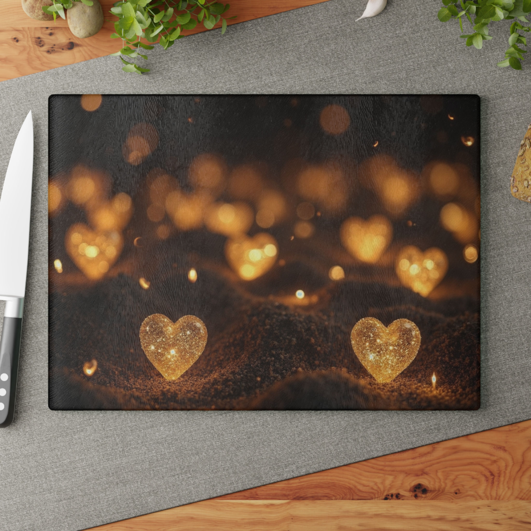 Valentine Glass Cutting Board