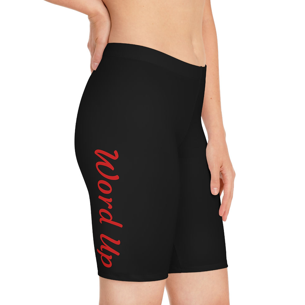 Word Up - Bike Shorts (AOP)