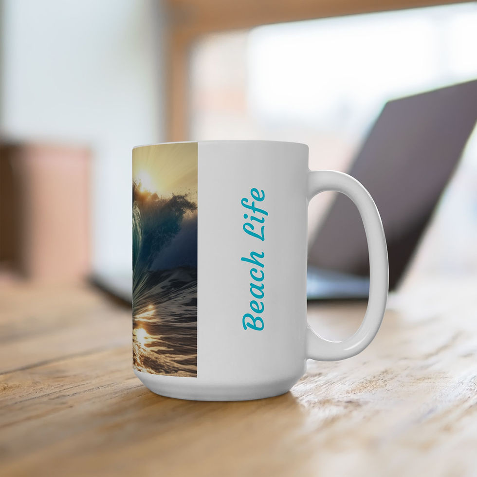 Thumbnail: Beach Life - Ceramic Mug, (11oz, 15oz)
