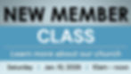 New Member Class