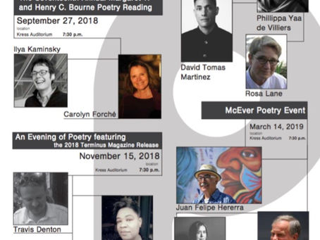 Poetry@Tech's 2018-2019 Reading Series