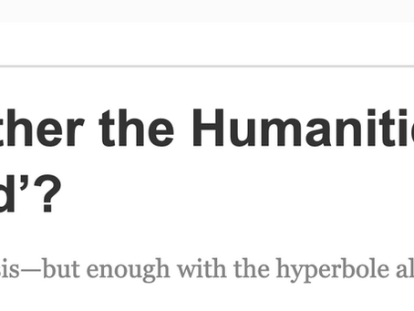 Can the Humanities Change?