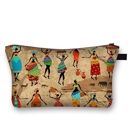 Thumbnail: African Print Shoulder Tote and Cosmetic Bag