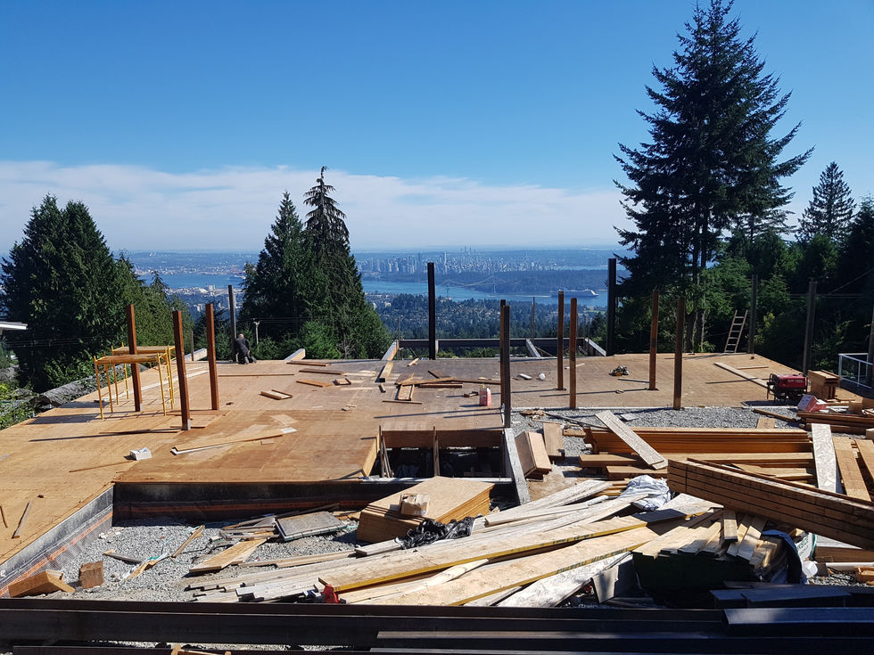 Structural steel framing work for industrial build