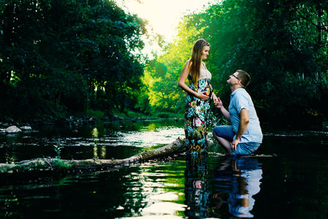 Artistic portrait in the nature.
