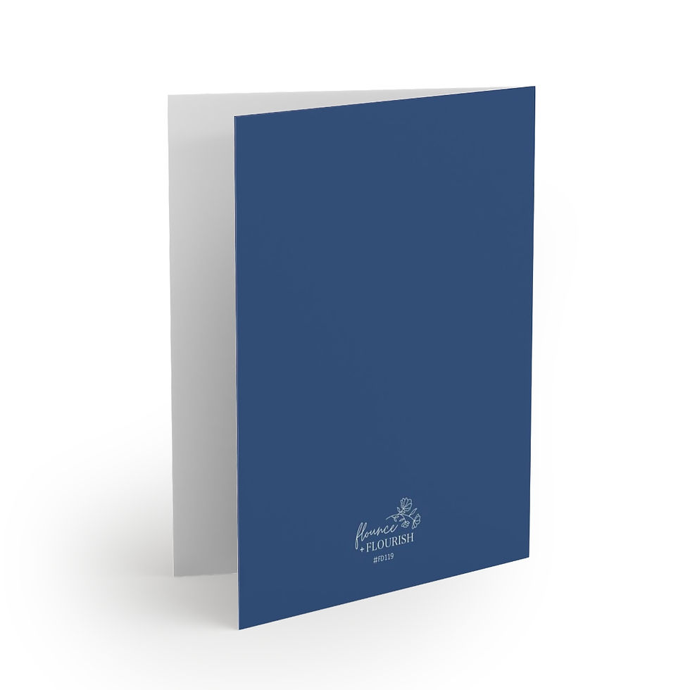 Thumbnail: Blue father's day card on white background.