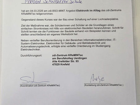 Elektronik im Alltag: 8b am BKU Uerdingen 💡 ⚡️