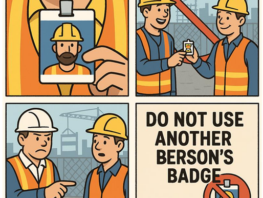 🚫 Reminder: Do Not Use Another Person’s Badge for Site Access