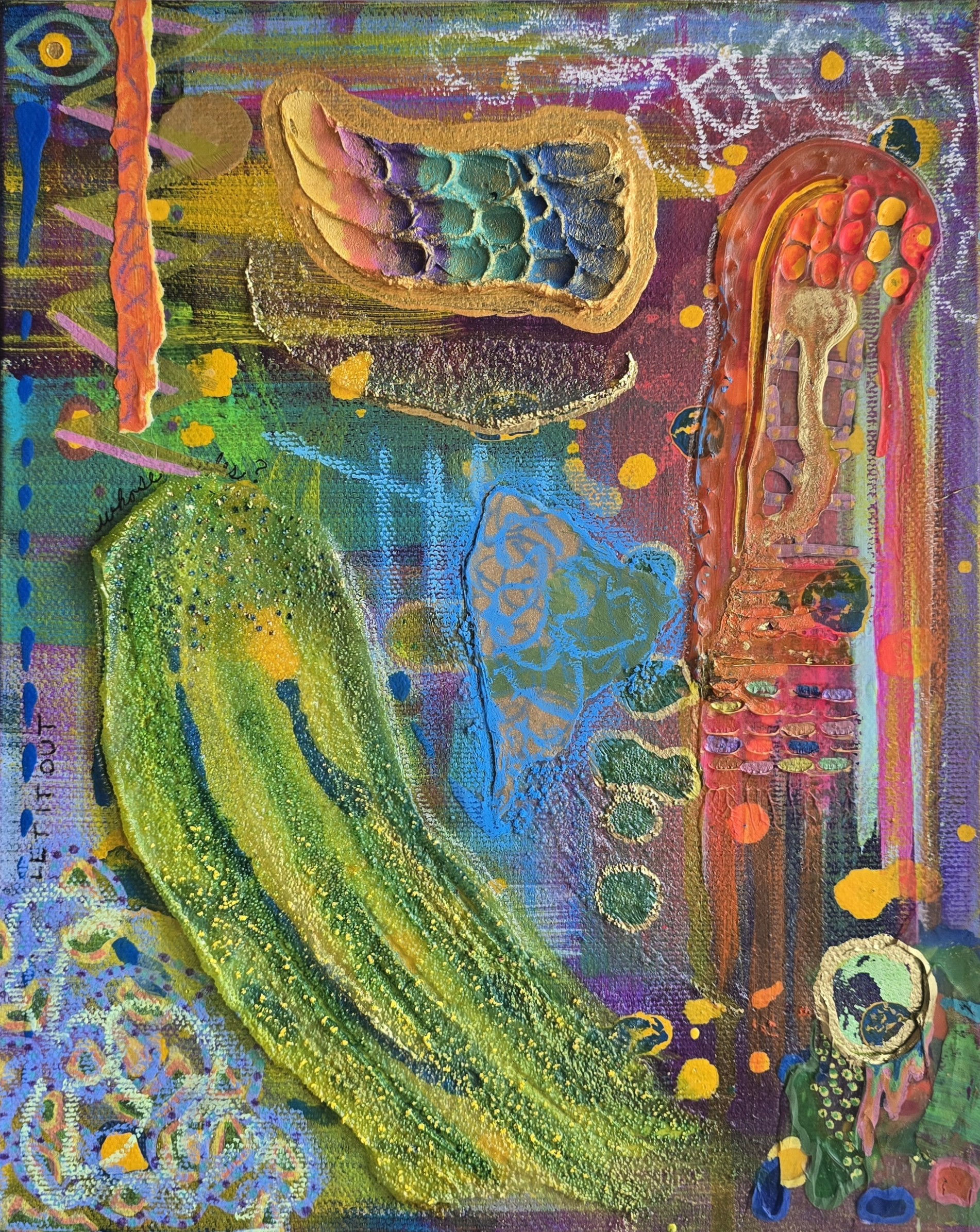 "Whose Rules?", Mixed Media, 8x10