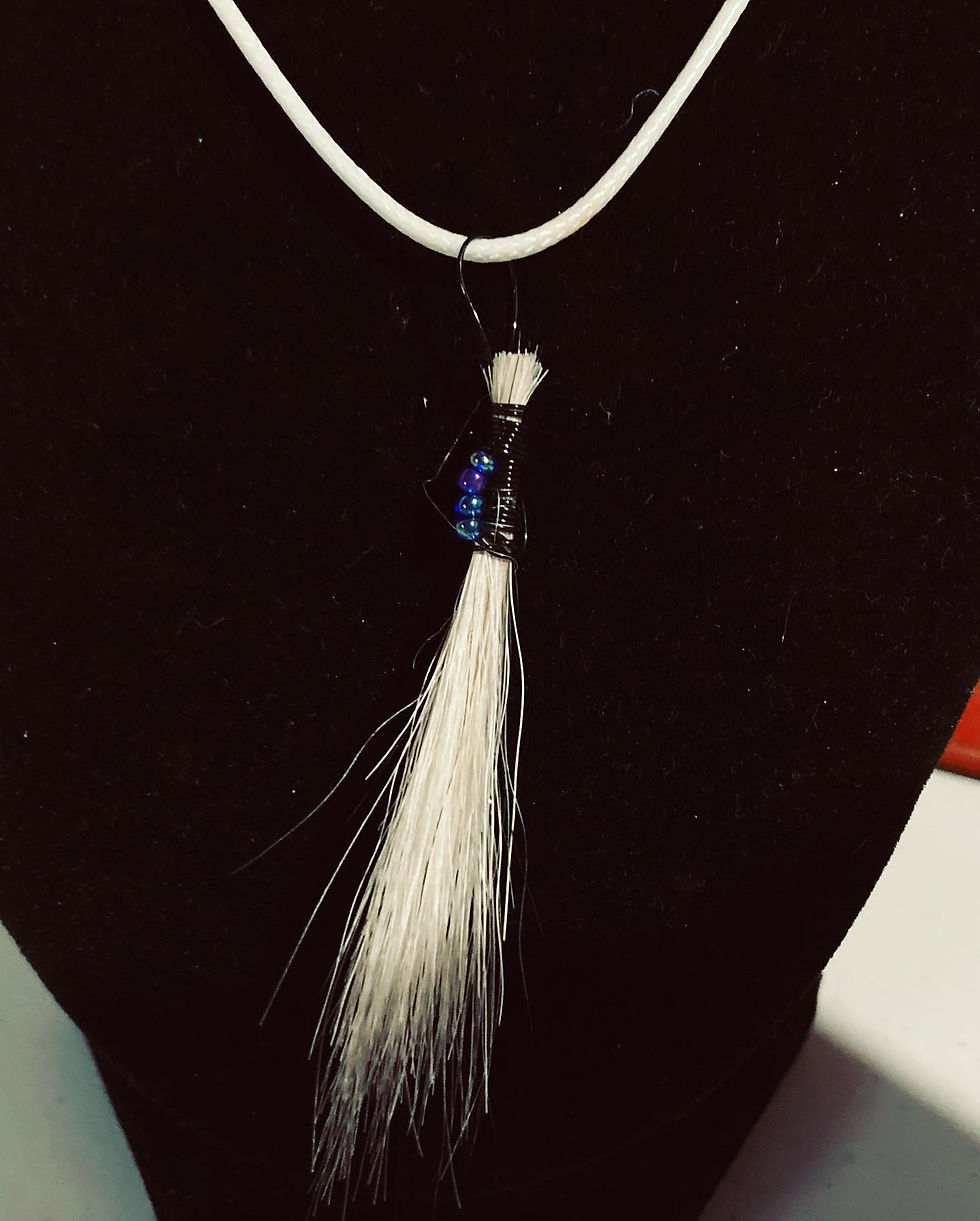Thumbnail: Horse hair adult necklace