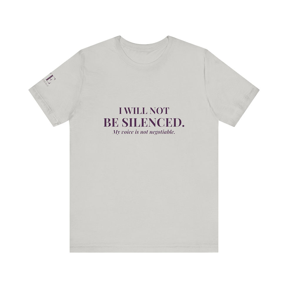 Thumbnail: The “I Will Not Be Silenced” Advocacy Tee