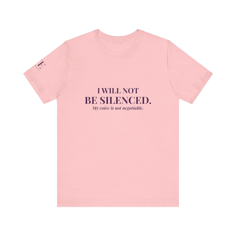 Thumbnail: The “I Will Not Be Silenced” Advocacy Tee