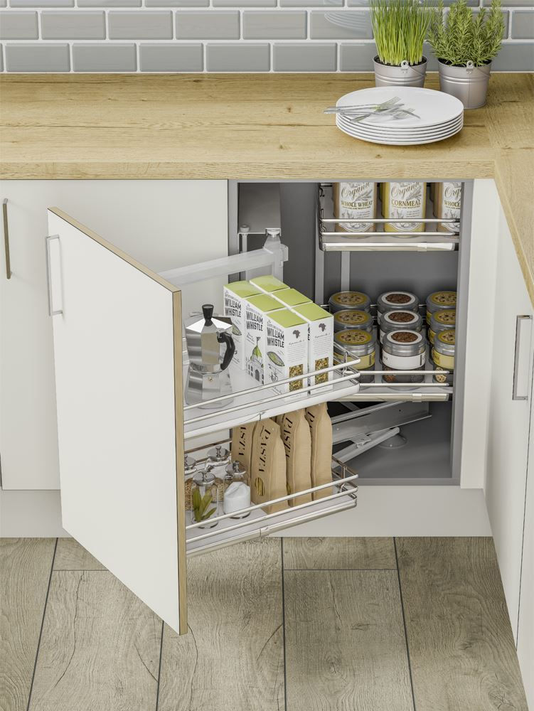 Innostor Plus, Corner Organiser, Left Hand, To Suit 900 Or 1000mm Wide Blind Cor