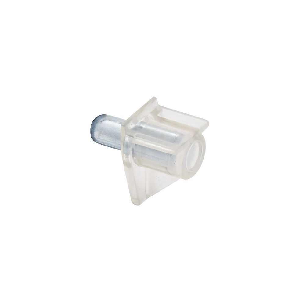 Shelf Support, Clear pack of 50