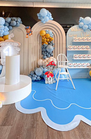 Paw-Patrol-Geburtstagsdeko mit Luftballons