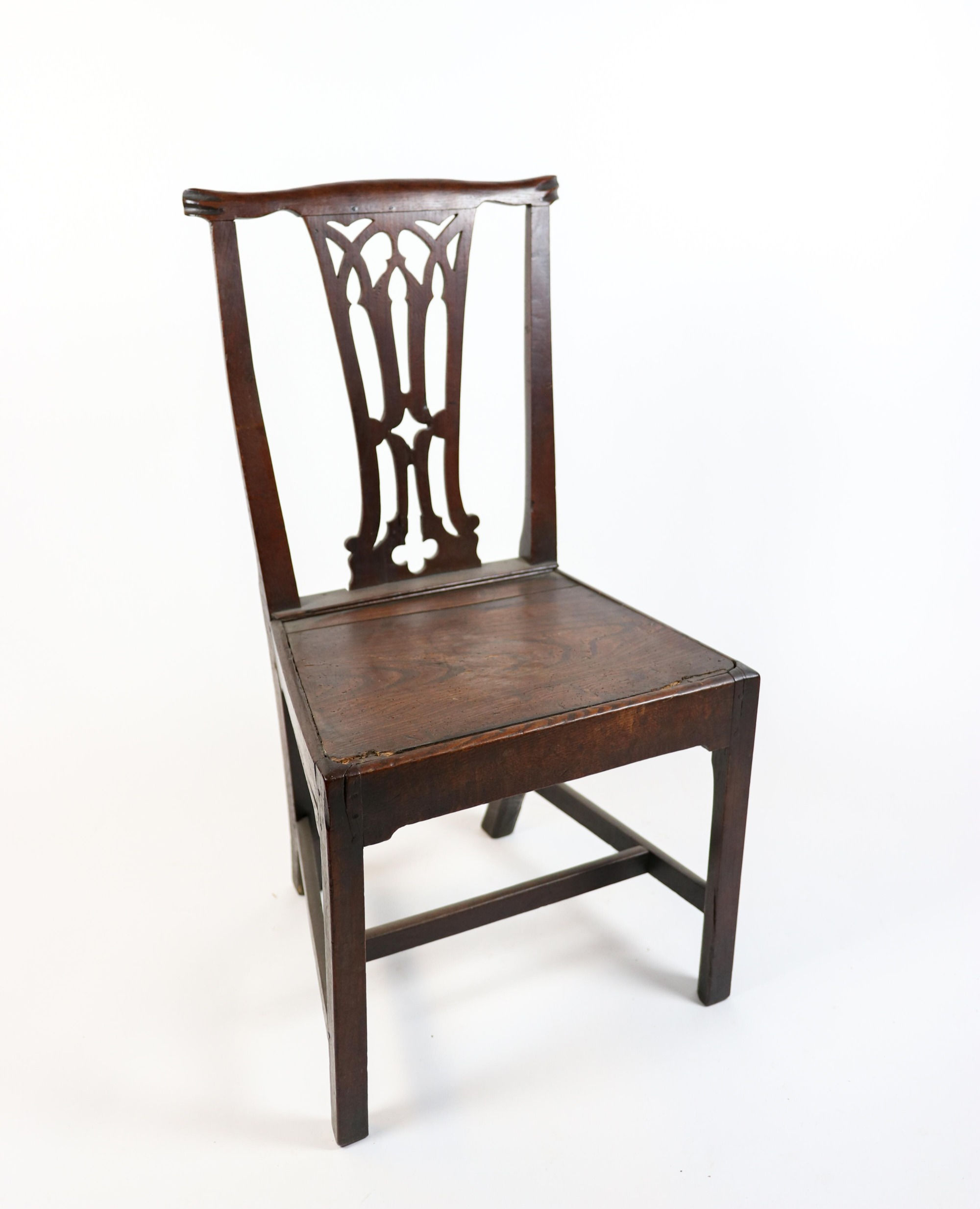 18th-Century English Oak Chair