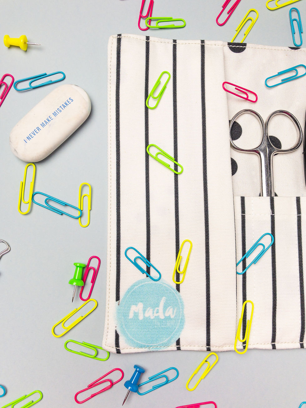 Thumbnail: Pencil Case Small Gray Dots