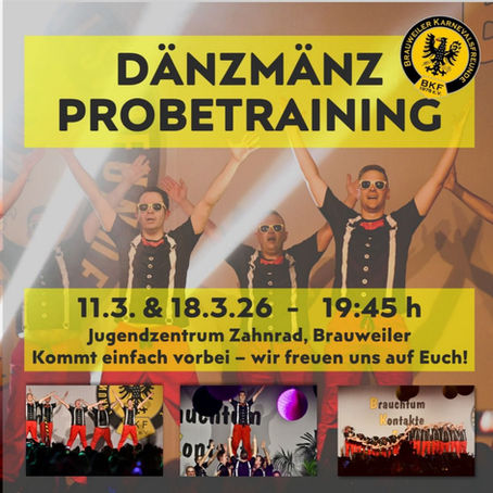 Werde Teil der DänzMänz – Probetraining am 11. & 18. März 2026!