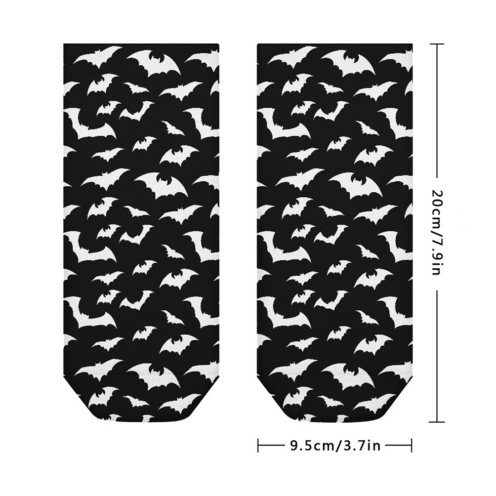Miniatură: Set of Five Pairs of Bat-themed Socks
