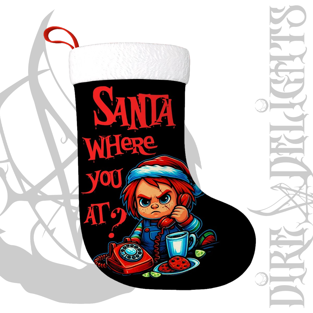 Chucky's Call: Santa Where You At? Fireplace Stocking